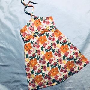 🌺Girls floral halter dress